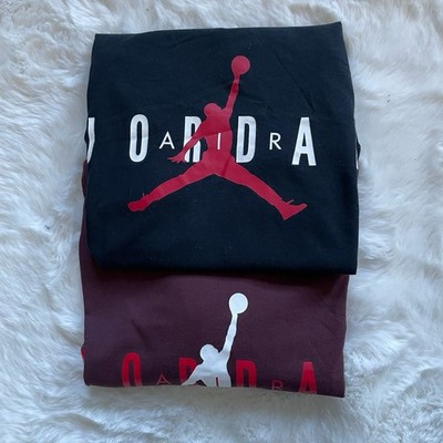 2 Jordan Flow T-Shirts   Größe S | Streetstyle & Sport vereint Y2K Schwarz Rot