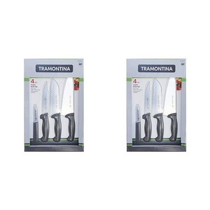 Tramontina Proline 4pk Ensemble de couteaux de cuisine avec haute carbo sans tache (2 Boîte)
