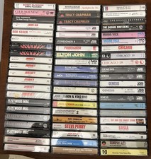 Lot Of 62 Cassette Tapes - Classic Rock Journey Chicago Foreigner Elton John