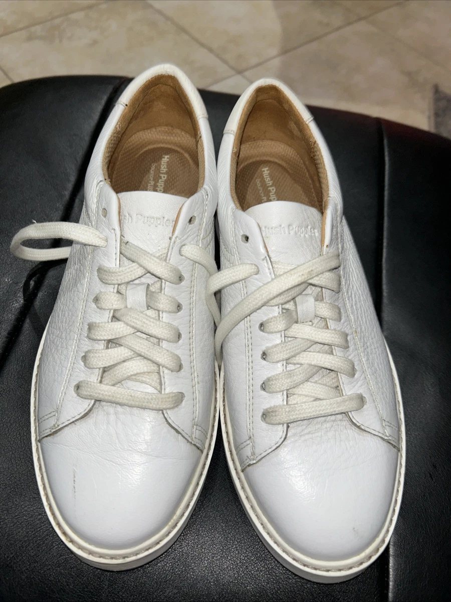 Hush Puppies Leather Upper White Casual Shoes for Men for  display picture 2