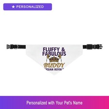 Bandana Personalizzata Gatto Persiano Cucciolo Nuovo Pet Dog Nome Personalizzato Proprietario Cane