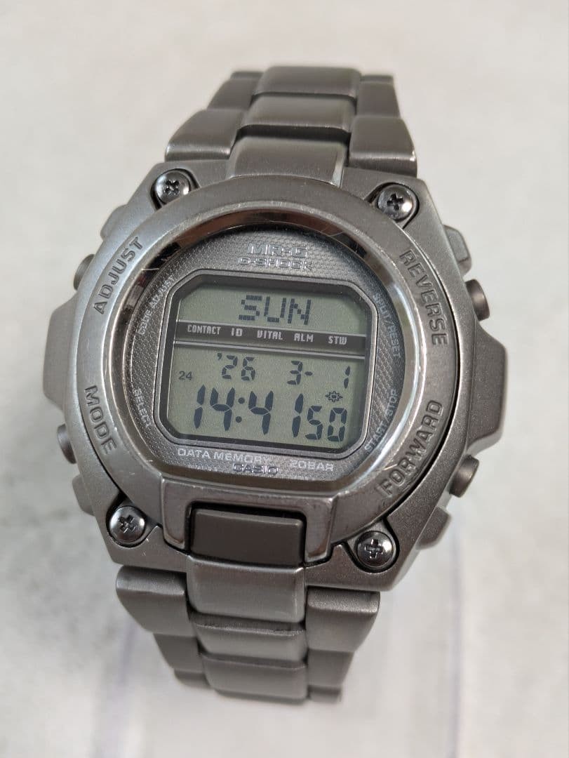 Casio G-Shock MRG-200T Titanium Analog Watch Used Lightweight