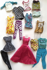 Vintage to Modern Barbie Doll 15 pcs. Clothes Lot, CUTE! Look