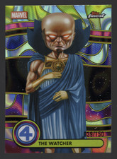 2026 Topps Finest Fantastic Four The Watcher Blacklight Blue Lava /150 BL-098