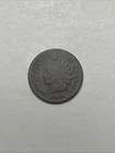 1866 Indian Head Cent Penny US 1c Copper Coin