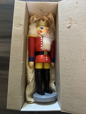 VERO ERZGEBIRGISCHER NUSSKNACKER AUS SEIFFEN Greman Nutcracker Vintage 14''