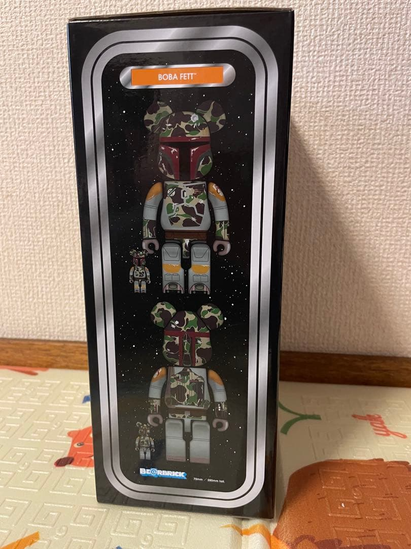 Be@rbric A Bathing Ape Bape Star Wars Boba Fett 400 & 100% set