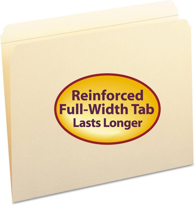 Smead File Folder, Letter Size, 100 per Box (10310), Available in Colors, Manila