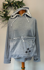 Women's Front Pet Pocket/Pouch Carrier Sweatshirt, Size L
