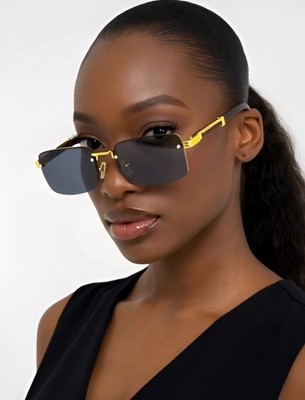 Sunglasses Rectangular Classic Shades For Women Ladys Eyewear Hip Hop Stylish