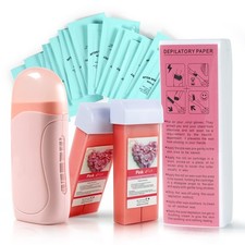 Roll on Waxing Kit Hair Removal Roll on Wax Warmer with Wax Cartridge Depilatory