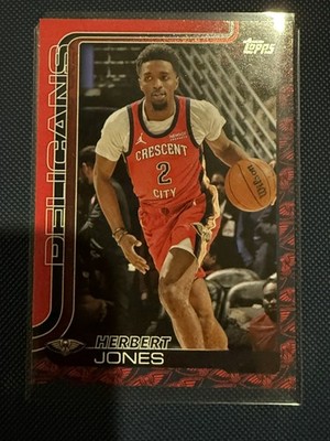 2025-26 Topps Herbert Jones Team Color Border Logo Variation, SSP & Case Hit! 
