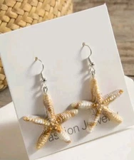 Pretty Ocean Style Acrylic starfish Earrings With Gift Bag