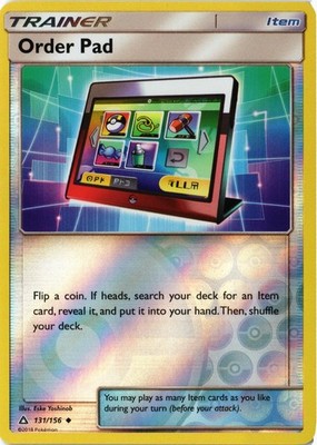SM - Ultra Prism #131/156 Order Pad Reverse Holo