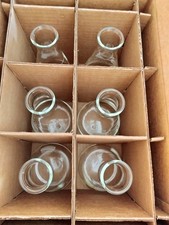 Lot of 6 PYREX 4980-500 500 mL Narrow Mouth Erlenmeyer Flasks w/Heavy Duty Rim