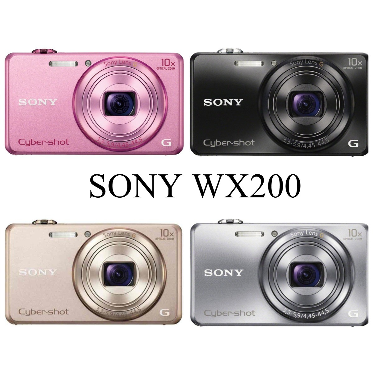 SONY Cyber-shot DSC-WX200 Digital Camera 18.2 MP 10x Optical Zoom Built-in Wi-Fi