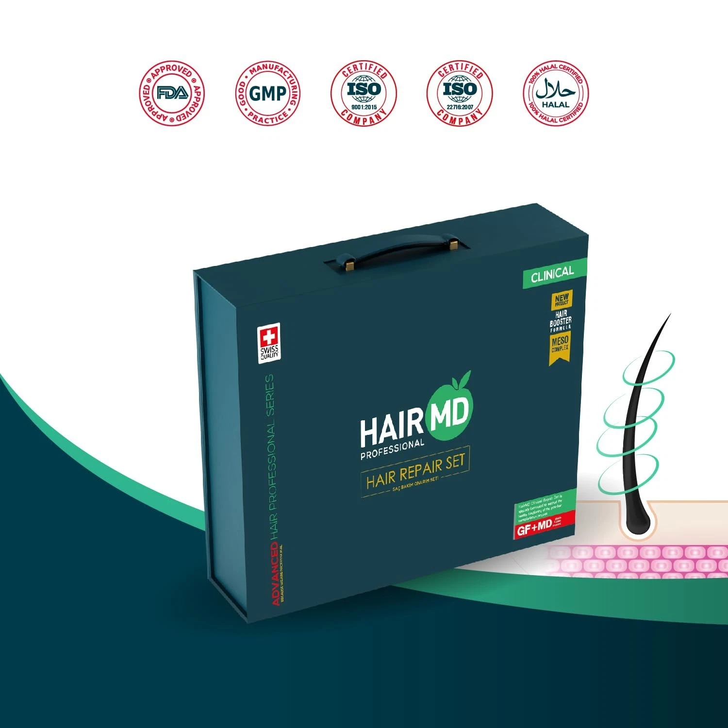 HairMD Post-Transplant Clinical Advanced Hair Repair Set – New 3 Months edition
Opens in a new windo