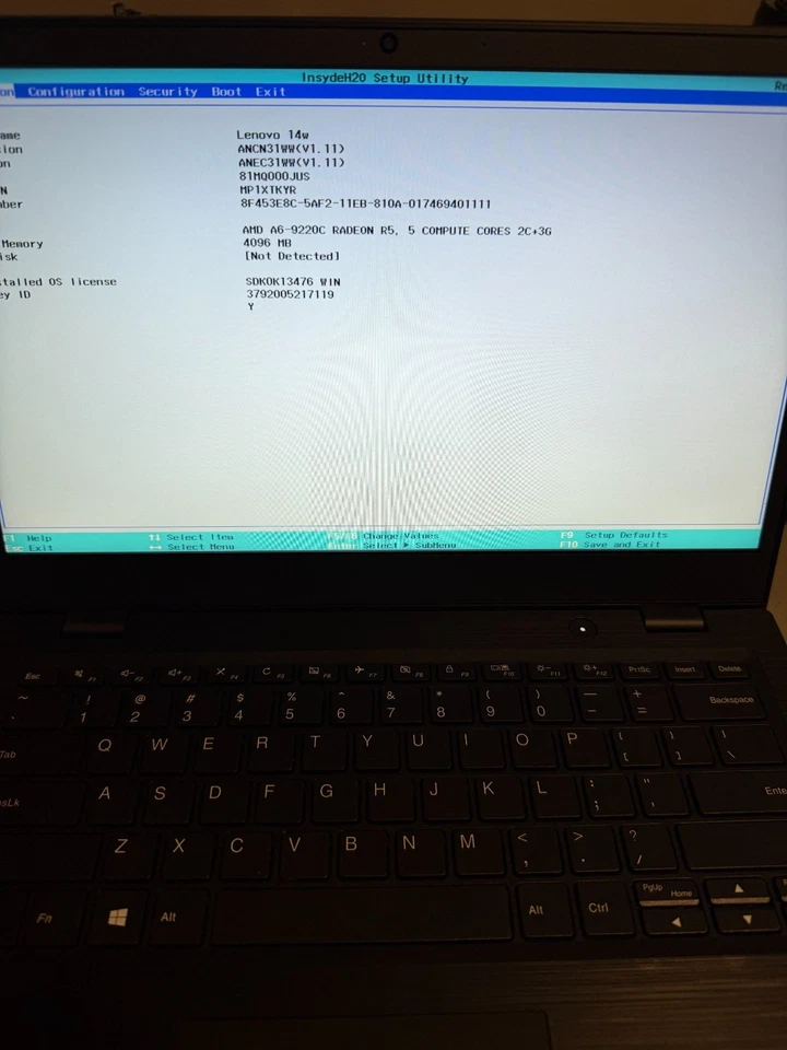 2x Portátil Lenovo 14W Tipo 81MQ AMD A6-9220C 4GB RAM - Usado Foto 2 de 4