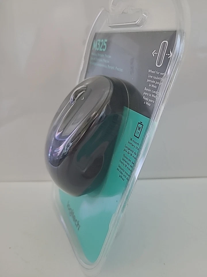 NEW LOGITECH M325 WIRELESS MOUSE - WINDOWS MAC Dark Grey OS - SEALED - Image 2 of 4