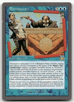Bureaucracy #14 (MP) Unglued UGL Magic MTG