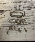 Lot Sterling Silver Vintage Jewelry Pieces Ring Chain 33 Grams
