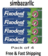 Fixodent Plus Scope Denture Adhesive, Precision Hold, 2.0 oz (4 Pack )