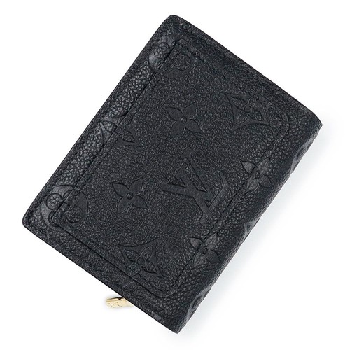 Louis Vuitton M80151 Portefeuille Clara Monogram Empreinte Black Wallet with Box