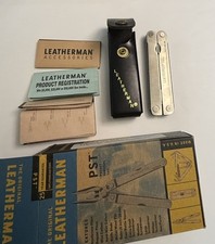 LEATHERMAN PST Multi Tool Made In USA W SHEATH BOX vintage LEATHERMAN PST Multi Tool Made In USA W SHEATH BOX vintage
