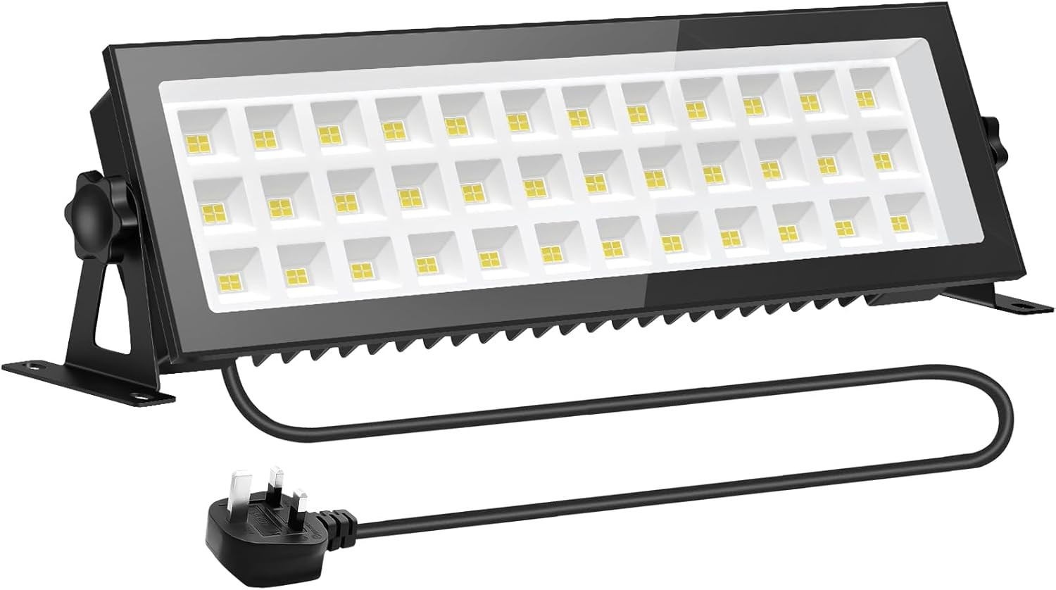 LED Floodlight Outdoor,100W 13000LM Flood Lights with 1.5M Plug,6500K Cold White