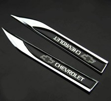New Aftermarket Chevy Blade Fender Badge Emblem Fit All Cars
