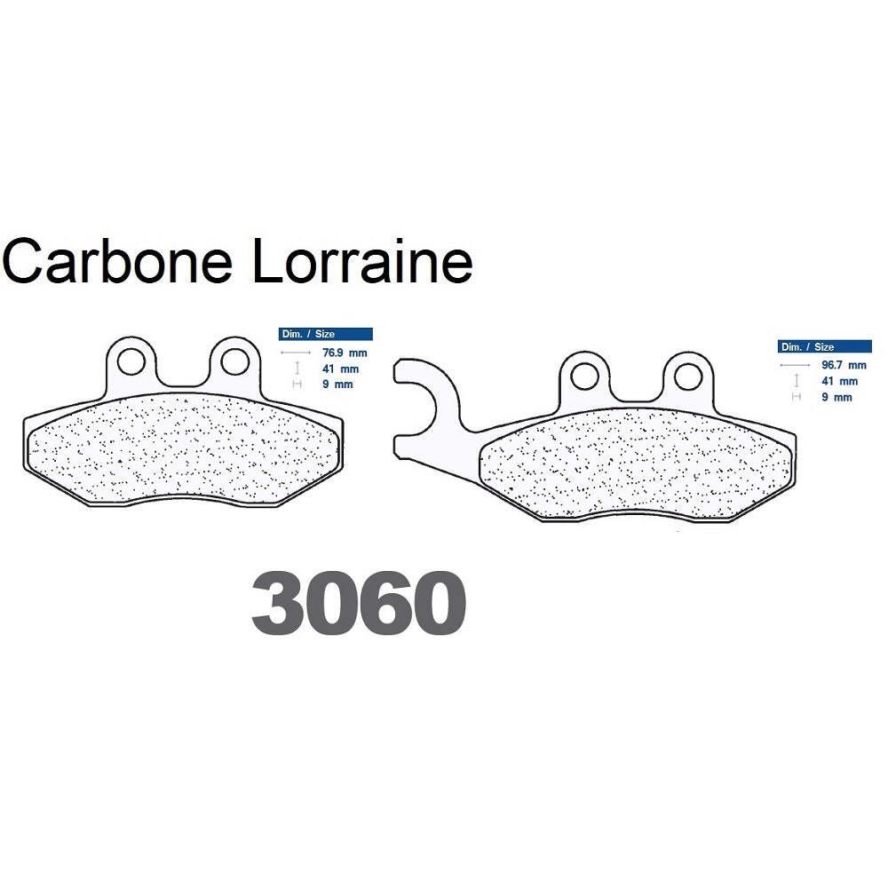 Plaquettes Carbone Lorraine arrière : mordant exceptionnel sous la pluie pour Gilera GP 800