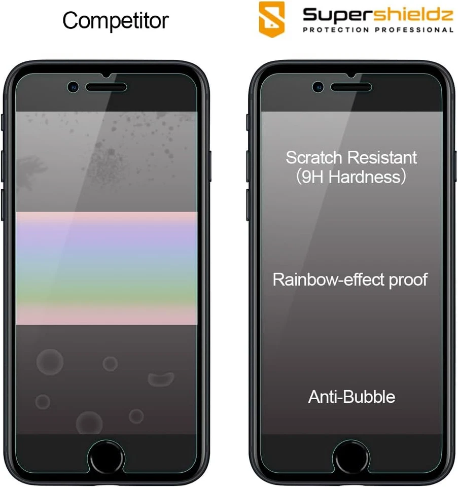 Paquete de 2 Supershieldz diseñado para iPhone 8 y iPhone 7 4,7 pulgadas Foto 2 de 4