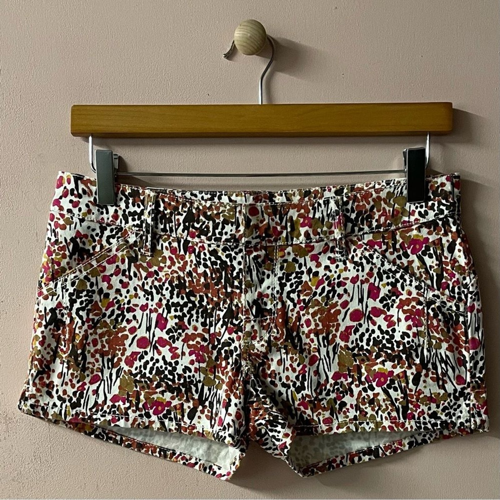 Roxy Cream Multicolored Floral Patterned Short Sh… - image 12