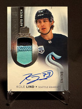 2021/22 Upper Deck The Cup Kole Lind RPA Rookie Patch Auto RC /249