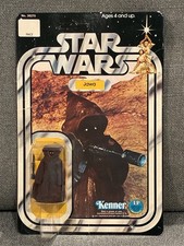 Vintage 1977 Star Wars Carded Jawa Action Figure - 12 Back B - Kenner