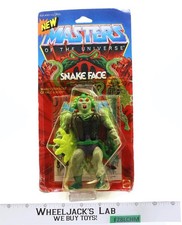 Snake Face 9-Back Masters of the Universe MOTU 1986 Mattel Figure NEW SEALED