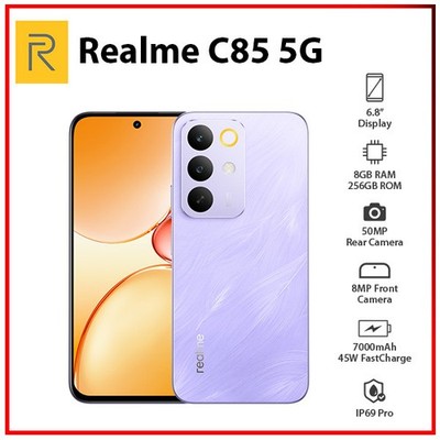 realme C85 5G 256GBパープル realme C85 5G ( Purple, 128.0GB 4GB RAM)Dimensity 6300 Processor