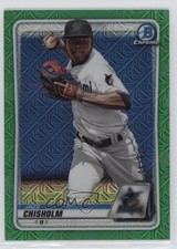 2020 Bowman Mega Box Green Mojo Refractor 36/99 Jazz Chisholm #BCP-72 0nr3