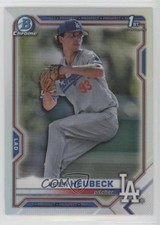 2021 Bowman Draft Chrome Refractor Peter Heubeck #BDC-146 0h1v