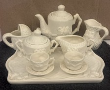 Vintage miniature porcelain Tea pot Set-12 pieces-TT
