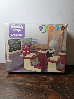 Koala Diary Town Pretend Play Set Classroom Accessories Blackboard Desks School