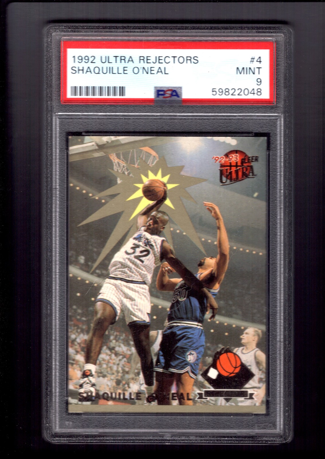 1992 Ultra Rejectors #4 Shaquille O'Neal RC PSA 9