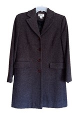 PENDLETON Wool Coat Heathered Plum/Gray/Brown Women s Size 8 Petite