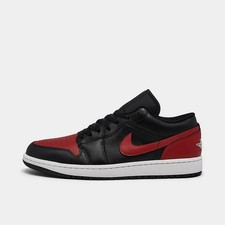 Brand New Nike Air Jordan 1 Low Bred Black Red White 553558-067 Men's Size 10.5