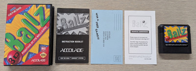 1994 Sega Genesis Ballz 3D by Accolade CIB *Very Good Condition*