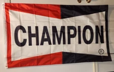 Champion Spark Plugs Logo Flag Banner 3x5 ft Mancave Garage Flag MX/SX