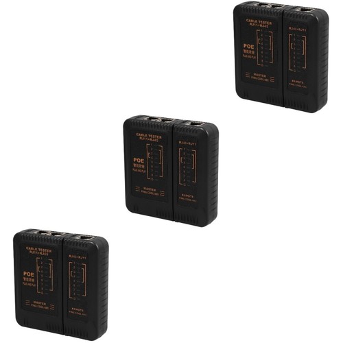 3 Count Testeur De Câble Réseau Outil Fil Ethernet Trousse D'outils - Photo 11/12
