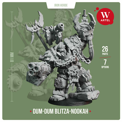 Dum-Dum Blitza-nookah- Artel W- Ork Flash Gitz Meganobz Mek Warboss Nobz Lootas
