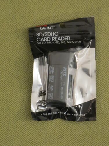 Lector de tarjetas de memoria Ritz Gear USB 2.0 - SDHC, microSD, MS, M2 tarjetas de memoria - Imagen 2 de 3