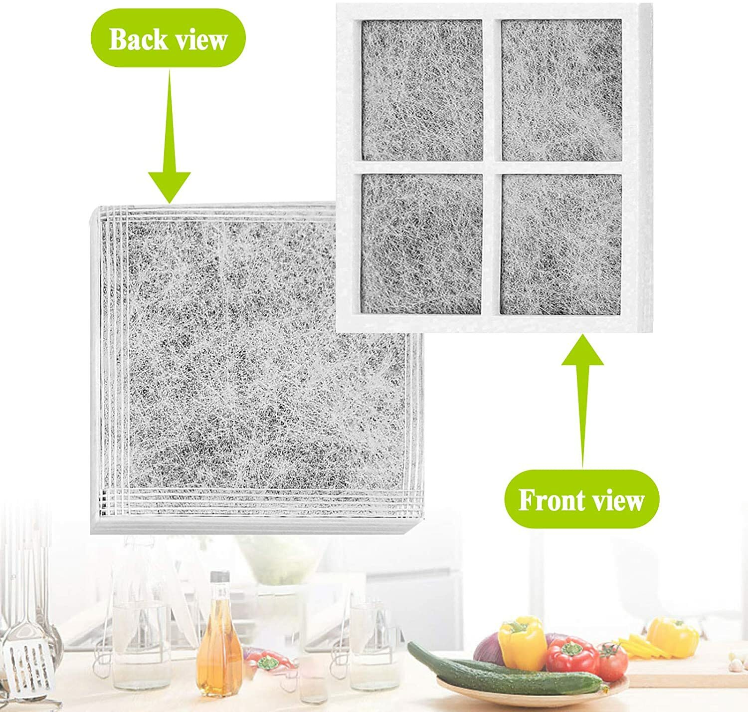 3 Pieces Refrigerator Air Filter Replacement LG LMXS30776S LFXS30726S